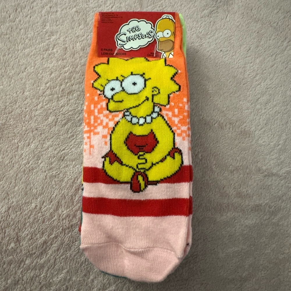 The Simpson character socks.